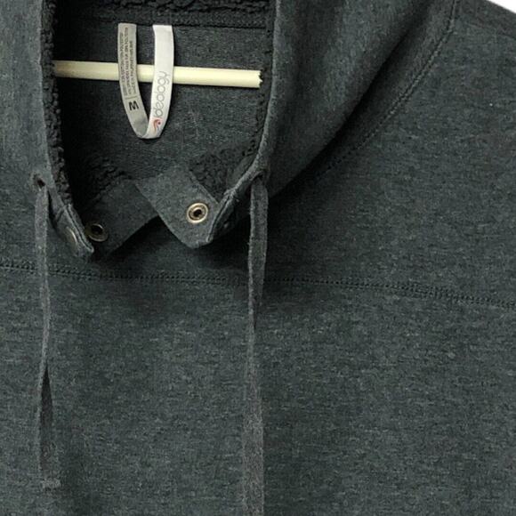 Ideology Gray‎ Cowl Neck Fleece Lined Sweatshirt Women’s Medium Soft Cozy Top - Picture 6 of 11